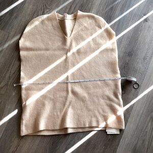 New cashmere vest tan cream white